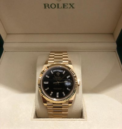 Rolex Day-date 40 228238 Black old Card