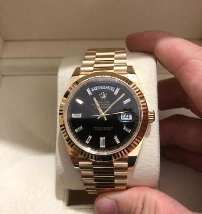 Rolex Day-date 40 228238 Black old Card