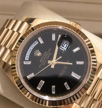 Rolex Day-date 40 228238 Black old Card