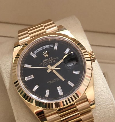Rolex Day-date 40 228238 Black old Card