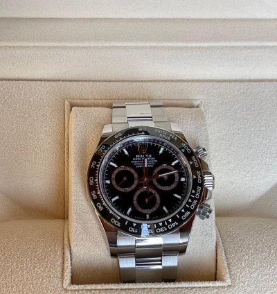 Rolex Daytona Black Stainless Steel Daytona