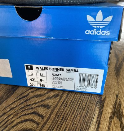 Rare Wales Bonner Adidas Samba Core Black