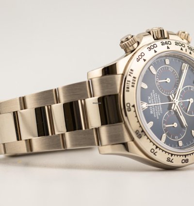 Rolex Daytona Blue Dial 2022 White Gold Box Papers