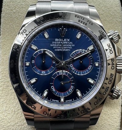 Rolex Daytona Blue Dial Unworn