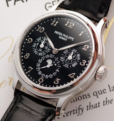 Patek Philippe Minute Repeater Perpetual Calendar Platinum Perpetual Calendar Minute Repeater Watch Ref 5374