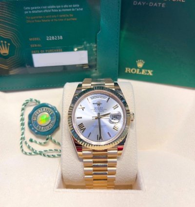 Rolex Day-date 40 228238 Day-date 40mm President Yellow Gold Silver Roman Dial