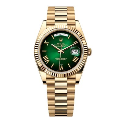 Rolex Day-date 40 228238 Green Dial Unworn Full Set
