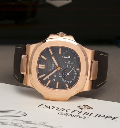 Patek Philippe Nautilus 18k Rose Gold 5712r-001 - Ats-w007891