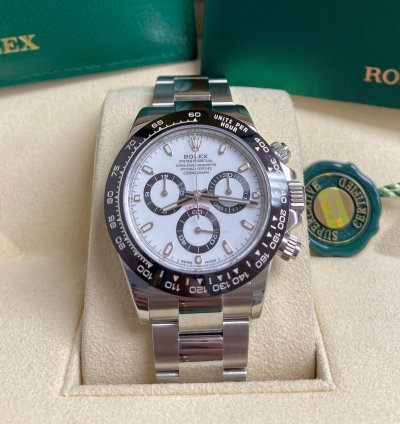 Rolex Daytona Ceramic Bezel White Dial 116500ln New 2022