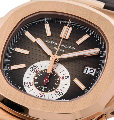 Patek Philippe Nautilus 18k Rose Gold 5980r-001 - Ats-w007750