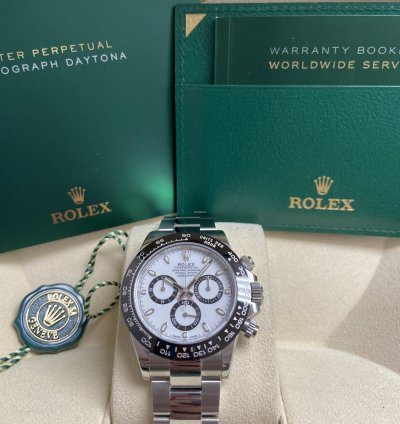 Rolex Daytona Ceramic Bezel White Dial 116500ln New 2023