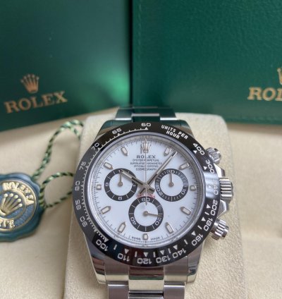 Rolex Daytona Ceramic Bezel White Dial 116500ln New 2023
