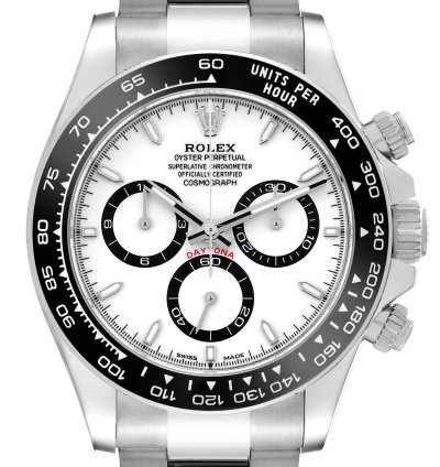 Rolex Daytona Ceramic Bezel White Panda Steel Mens Watch 126500 Unworn