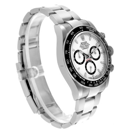 Rolex Daytona Ceramic Bezel White Panda Steel Mens Watch 126500 Unworn