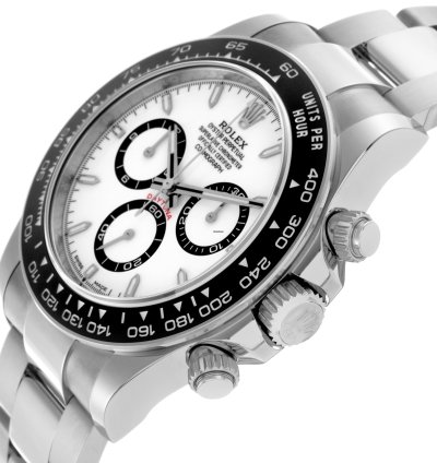 Rolex Daytona Ceramic Bezel White Panda Steel Mens Watch 126500 Unworn