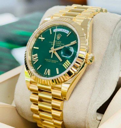 Rolex Day-date 40 228238 New Factory Green Dial Yellow Gold Box And Papers Unworn 2024