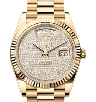 Rolex Day-date 40 228238 Pave Unworn Full Set
