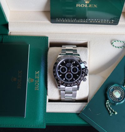 Rolex Daytona Ceramic Black Dial New 2023 Full Set