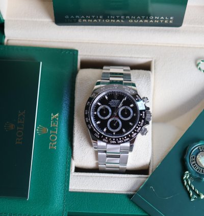 Rolex Daytona Ceramic Black Dial New 2023 Full Set