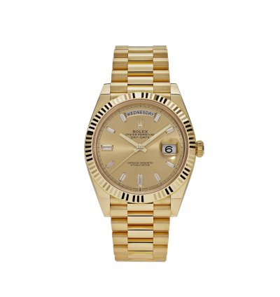Rolex Day-date 40 228238 Yellow Gold Champagne Diamond Dial 2024