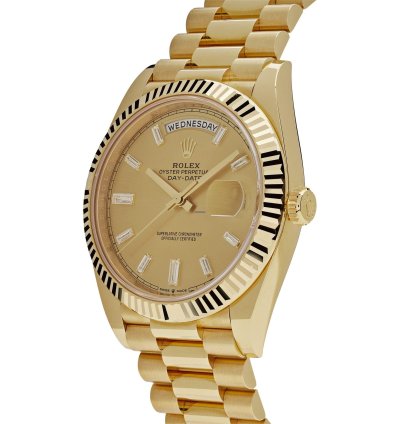 Rolex Day-date 40 228238 Yellow Gold Champagne Diamond Dial 2024