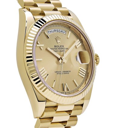 Rolex Day-date 40 228238 Yellow Gold Champagne Roman Dial 2024