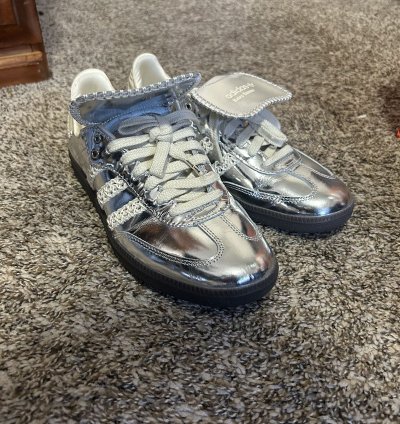 Silver Metallic Gum Wales Bonner Adidas Sambas