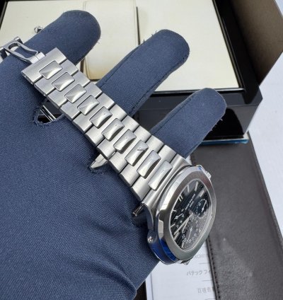 Patek Philippe Nautilus 2012 Mint Box Papers Blue Dial Steel Moonphase Power Reserve Nautilus