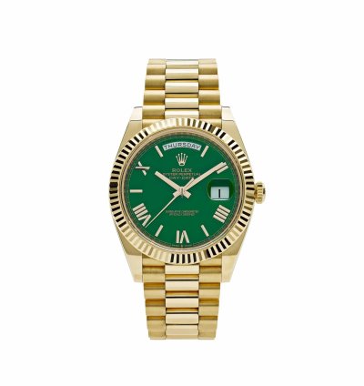 Rolex Day-date 40 228238 Yellow Gold Green Roman Numerals Dial 2023