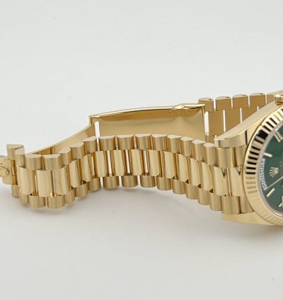 Rolex Day-date 40 228238 Yellow Gold Green Roman Numerals Dial 2023