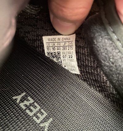 Size 10 5 Adidas Yeezy Boost 350 Pirate Black 2023 Bb5350