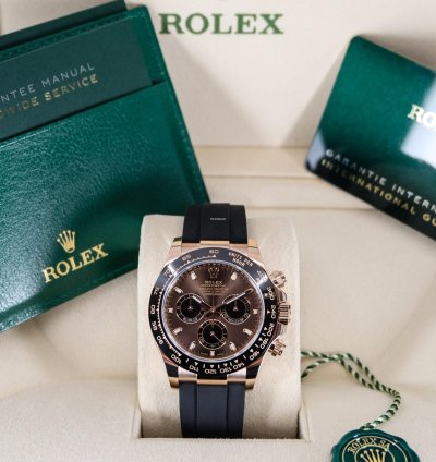 Rolex Daytona Chocolate Brown Dial Everose Gold New 2022 Full Set