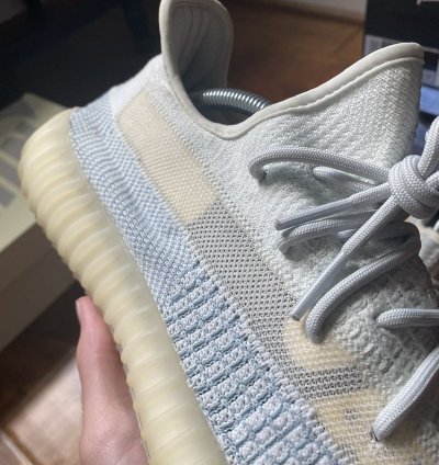 Size 10 5 Adidas Yeezy Boost 350 V2 Cloud White Blue Fw3043