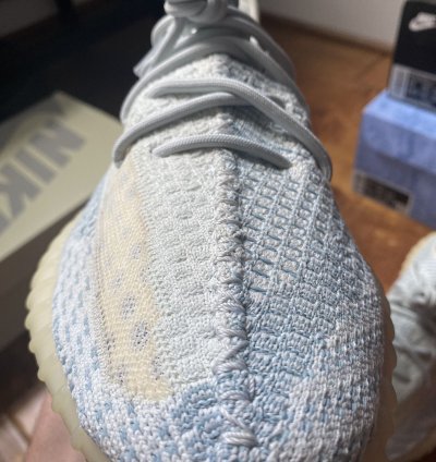 Size 10 5 Adidas Yeezy Boost 350 V2 Cloud White Blue Fw3043