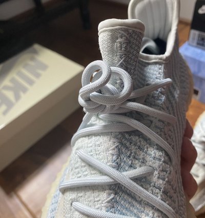 Size 10 5 Adidas Yeezy Boost 350 V2 Cloud White Blue Fw3043
