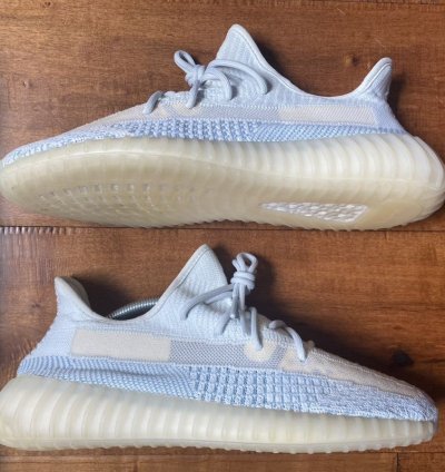 Size 10 5 Adidas Yeezy Boost 350 V2 Cloud White Blue Fw3043