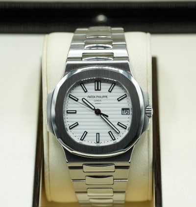 Patek Philippe Nautilus 2012 Nautilus 5711 White Dial Discontinued - Excellent Condition Full Set