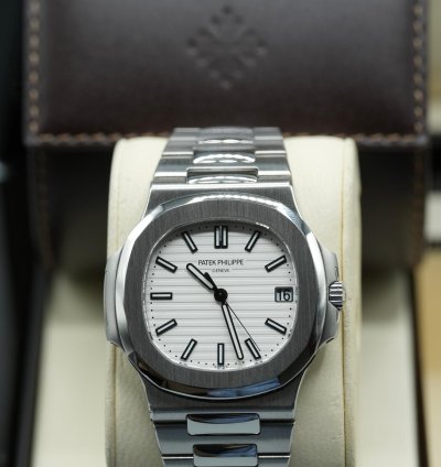 Patek Philippe Nautilus 2012 Nautilus 5711 White Dial Discontinued - Excellent Condition Full Set