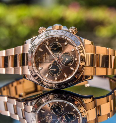 Rolex Daytona Chocolate Dial - Everose Oyster Bracelet - Discontinued
