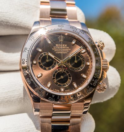 Rolex Daytona Chocolate Dial - Everose Oyster Bracelet - Discontinued