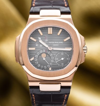 Patek Philippe Nautilus 2016 Factory Serviced Moonphases Rose Gold 40mm 5712r Complete Set