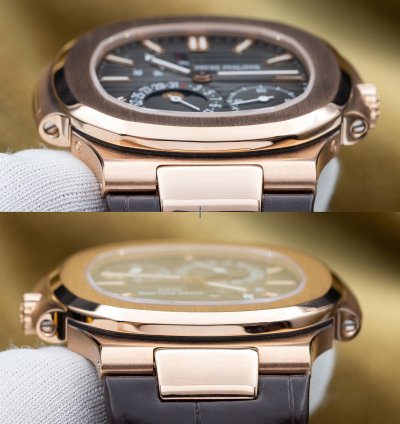 Patek Philippe Nautilus 2016 Factory Serviced Moonphases Rose Gold 40mm 5712r Complete Set