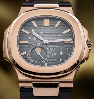 Patek Philippe Nautilus 2016 Factory Serviced Moonphases Rose Gold 40mm 5712r Complete Set