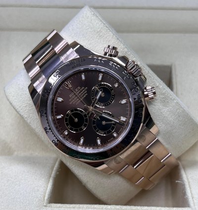 Rolex Daytona Chocolate Dial Full Rose Gold 116505