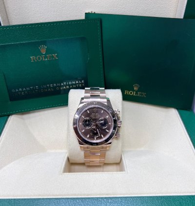 Rolex Daytona Chocolate Dial Full Rose Gold 116505
