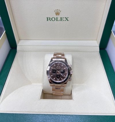 Rolex Daytona Chocolate Dial Full Rose Gold 116505