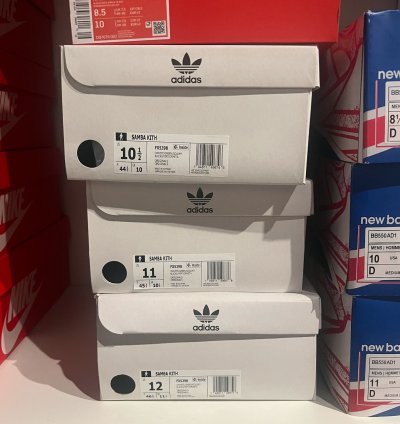 Size 12 Kith Adidas Samba Og White
