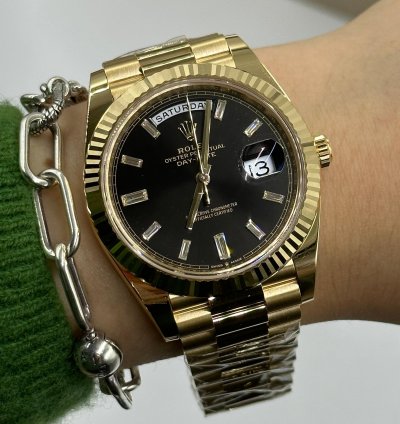 Rolex Day-date 40 228238a Black Diamond
