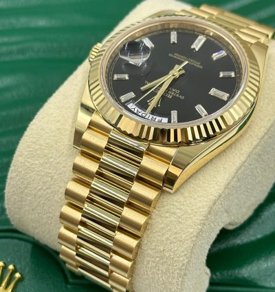 Rolex Day-date 40 228238a Black Diamond