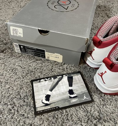 2005 Jordan 10 Retro Red Steel Rare Collectible